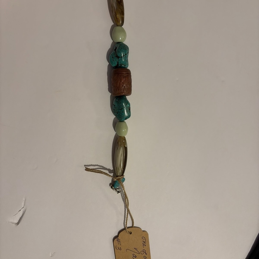 Artisan Turquoise & Clay Bead Gemstone Bracelet